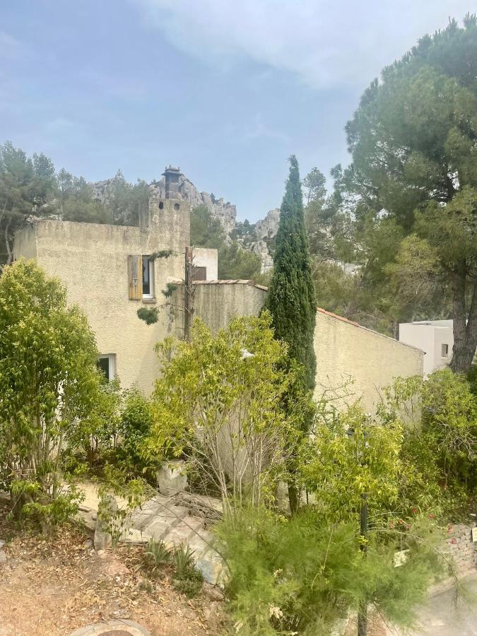 Apartamento "Lou Mes" Les Baux Balcon Exterior foto