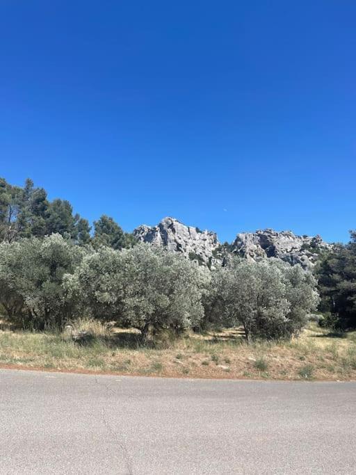 Apartamento "Lou Mes" Les Baux Balcon Exterior foto